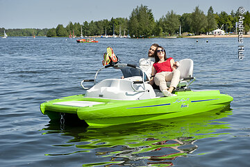 Bootfahren auf dem kleinen Brombachsee