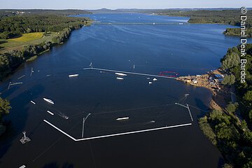 Luftbild Wakeboardanlage Absberg