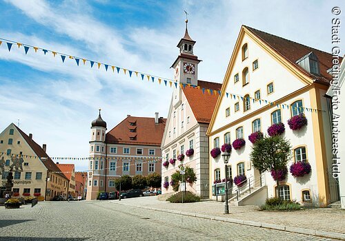 Altstadtansicht der Stadt Greding