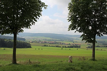 Ausblick vom Grenzsteinfeld bei Stauf