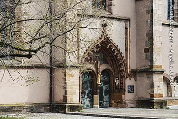 Portal, Münster St. Johannes, Neumarkt in der Oberpfalz, Bayern, Deutschland,