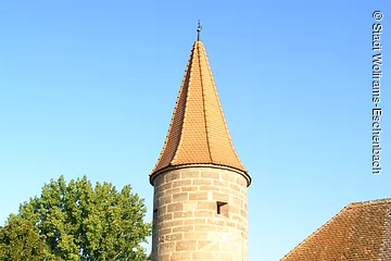 Ein Turm in der Stadtbefestigugn Wolframs- Eschenbachs.