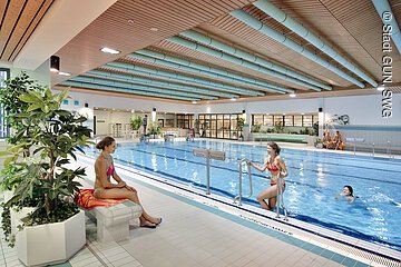Schwimmerbecken im Hallenbad Gunzenhausen