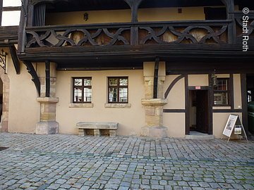 Aussenansicht der Tourist-Information der Stadt Roth