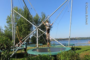 Trampolin Seezentrum Pfofeld OT Langlau©Claudia Schmoll