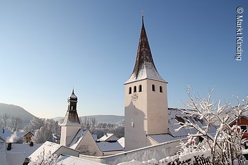 Kirchenburg Kinding im Winter