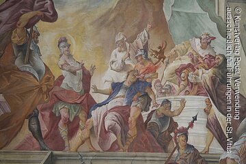 Fresko in der Wehrkirche St. Vitus Kottingwörth