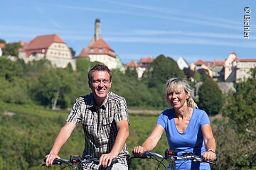 Radfahren in Rothenburg o.d. Tauber©Bichler