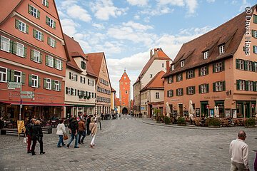 Blick auf Wörnitztor in Dinkelsbühl