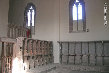 Chorgestühl in der Kirche von Seligenporten