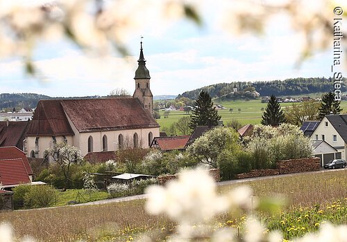 Ehemaliges Kloster und Wehrkirche im Hintergrund©Katharina Steca