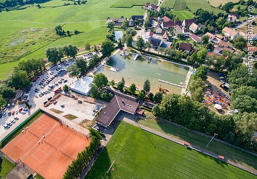 Waldstrandbad Windsbach Vogelperspektive©Andreas Lederer