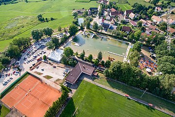 Waldstrandbad Windsbach Vogelperspektive©Andreas Lederer